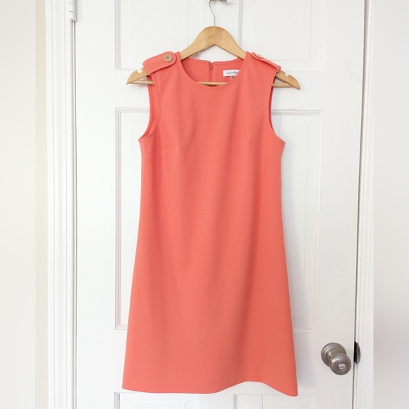 Calvin Klein Dresses & Skirts - Calvin Klein Shift Dress (Coral)